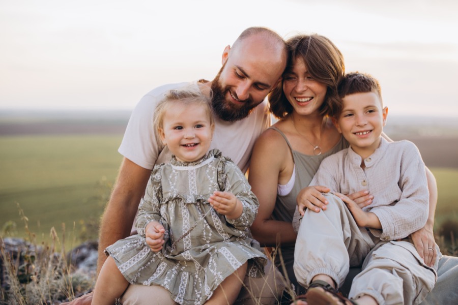Famille en balade, séance lifestyle